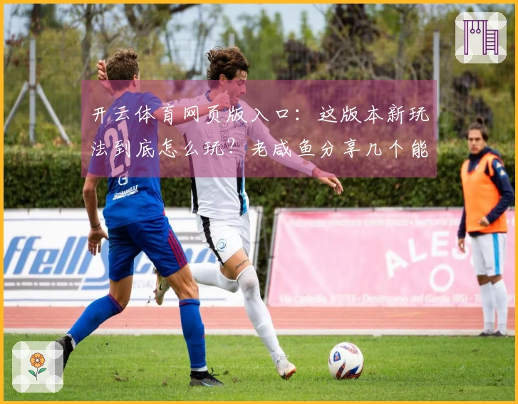 开云体育网页版入口：这版本新玩法到底怎么玩？老咸鱼分享几个能快速起飞的套路